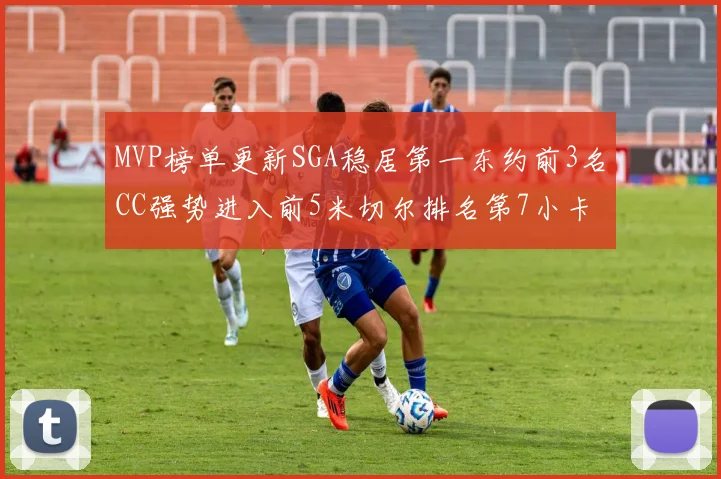 MVP榜单更新SGA稳居第一东约前3名CC强势进入前5米切尔排名第7小卡获提名